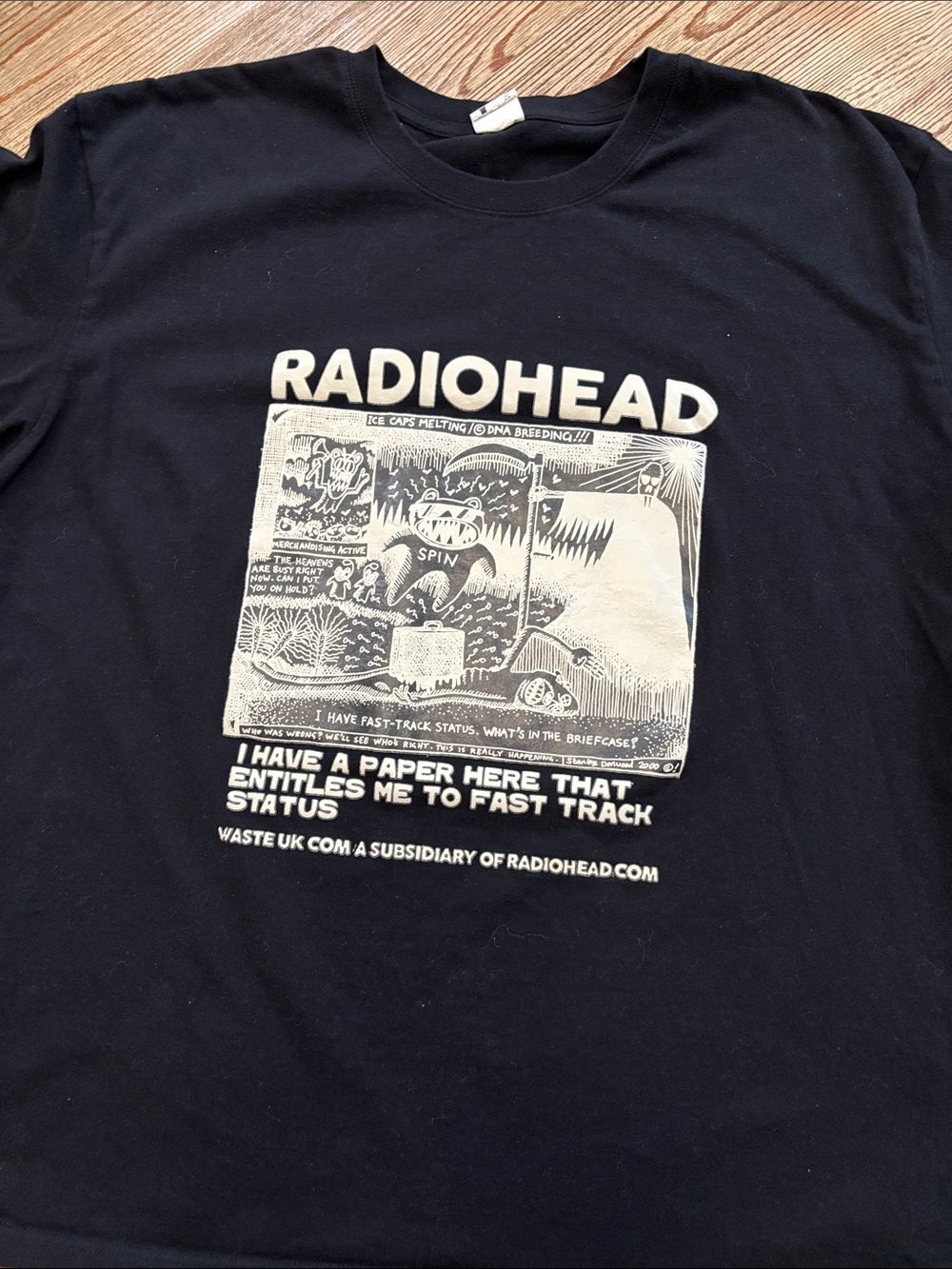 Radiohead Black Graphic Band Tee